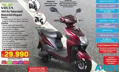 VOLTA VS1 İKİ TEKERLEKLİ ELEKTRİKLİ MOPED MOTOSİKLET VOLTA VS1 İKİ TEKERLEKLİ ELEKTRİKLİ MOPED MOTOSİKLET